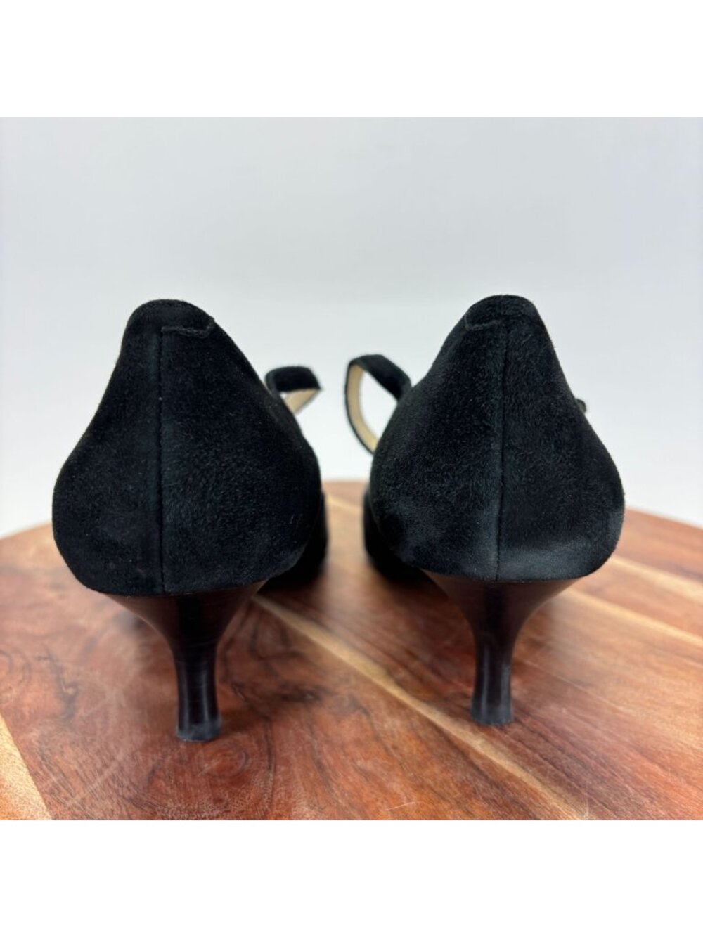 Lauren Ralph Women's Size 7.5 Lanette Black Suede Mary Jane Pump - Picture 4 of 12